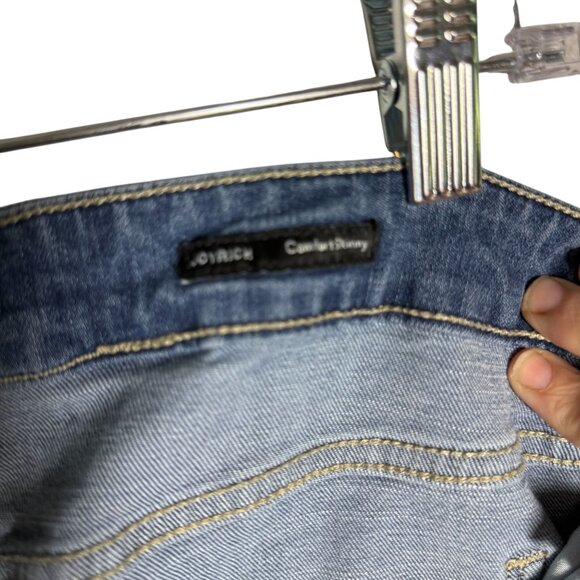 Dear John Womens Distressed Blue Denim Jeans Size 29 With Rolled Cuffs - Picture 6 of 6